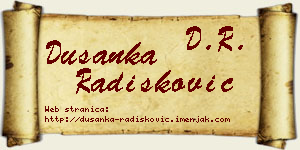 Dušanka Radišković vizit kartica
